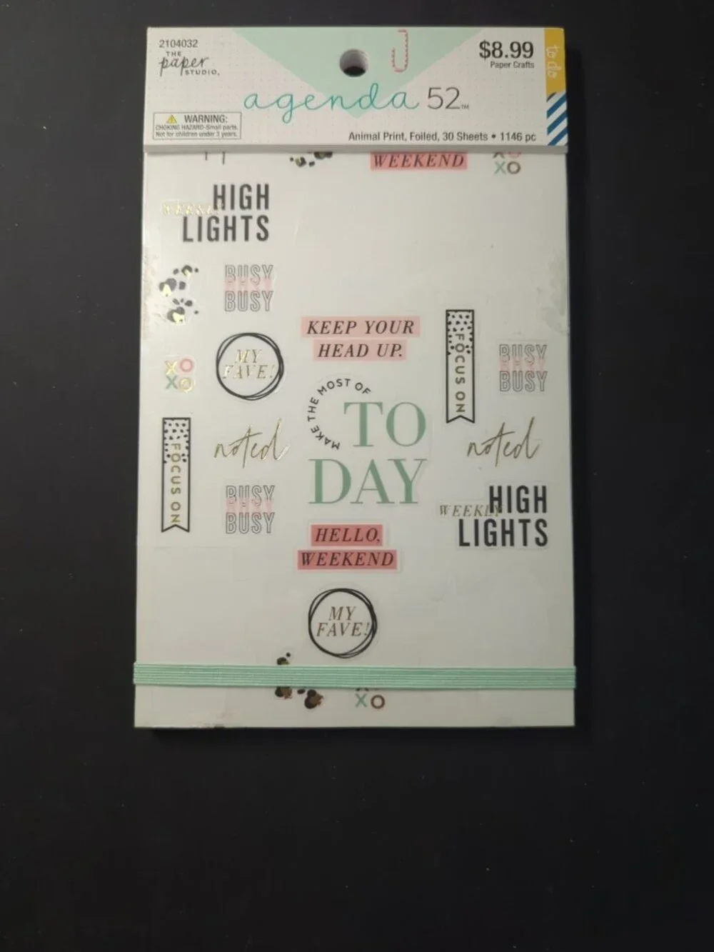 Agenda 52 Planner Sticker Books, Lot Of 6, Slightly Used